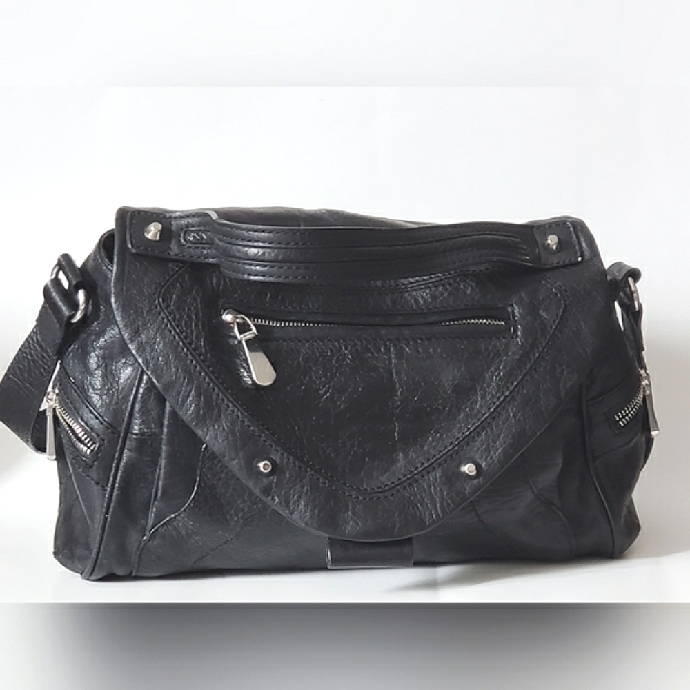 Zara | Leather Handbag with Shoulder Strap